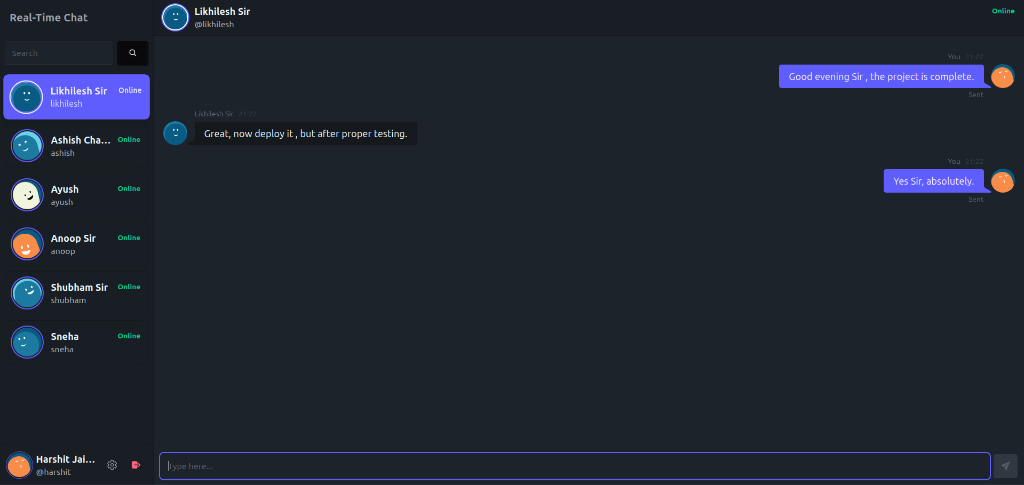 Real-time Chat Application